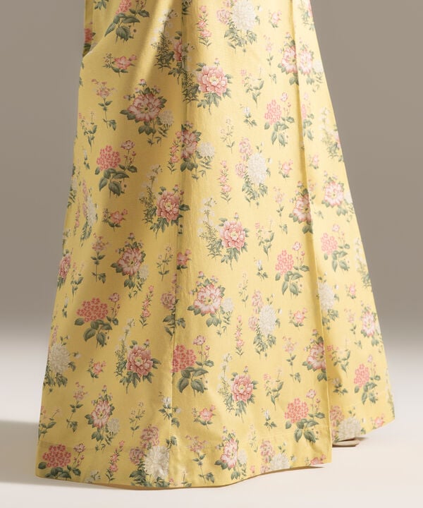 Printed Cambric Flared Pants