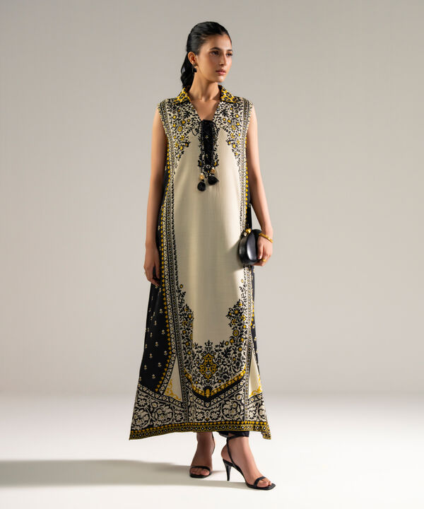 2 Piece - Printed Cotton Viscose Suit