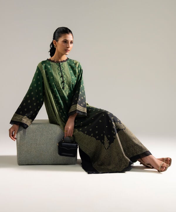 2 Piece - Embroidered Cotton Viscose Suit