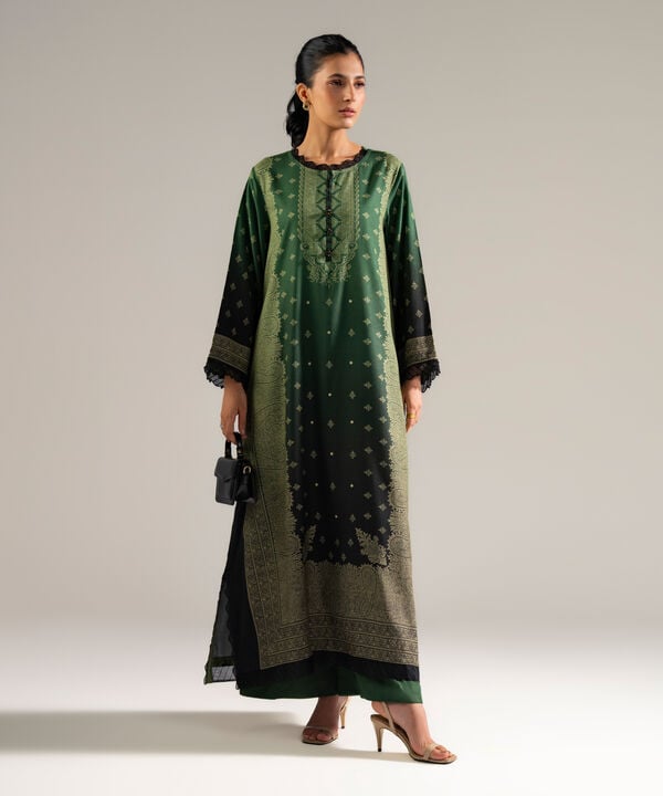 2 Piece - Embroidered Cotton Viscose Suit