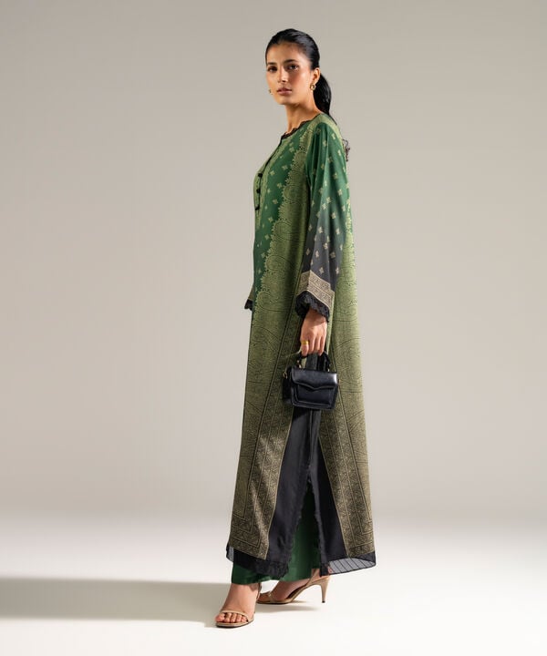 2 Piece - Embroidered Cotton Viscose Suit