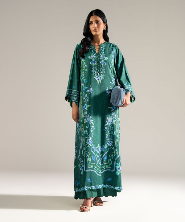 2 Piece - Printed Cotton Viscose Suit