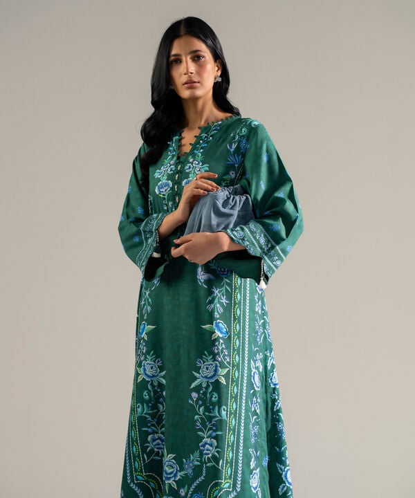 2 Piece - Printed Cotton Viscose Suit