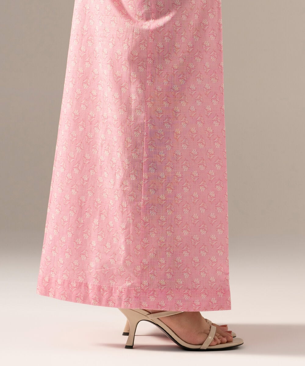 Printed Crosshatch Flared Pants PRW26CWMV94T