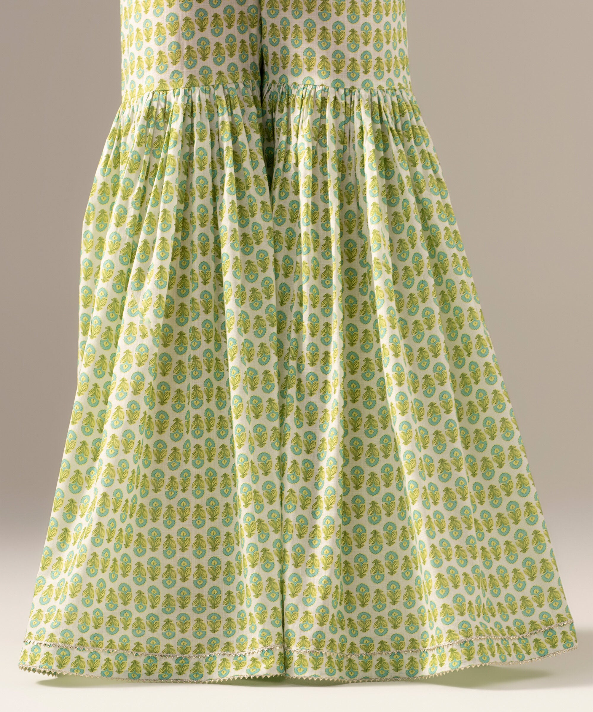 Printed Crosshatch Gharara PRW26CWMV96T