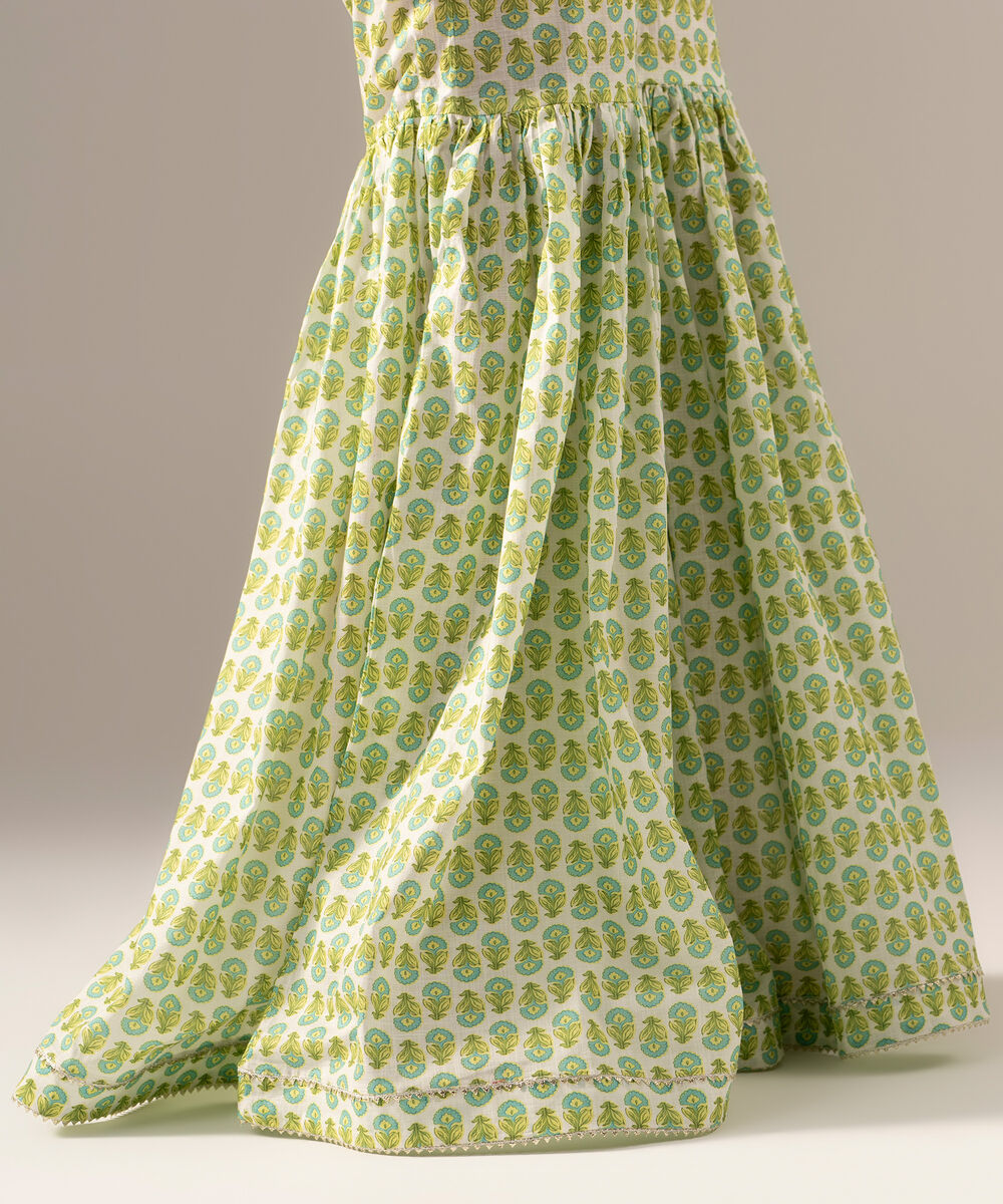 Printed Crosshatch Gharara PRW26CWMV96T