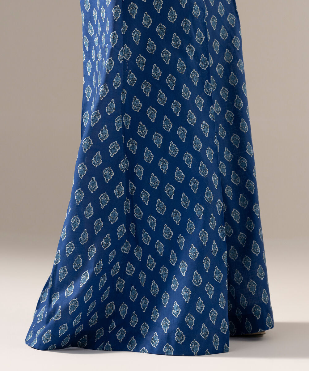 Printed Crosshatch Flared Pants PRW26CWMV97T