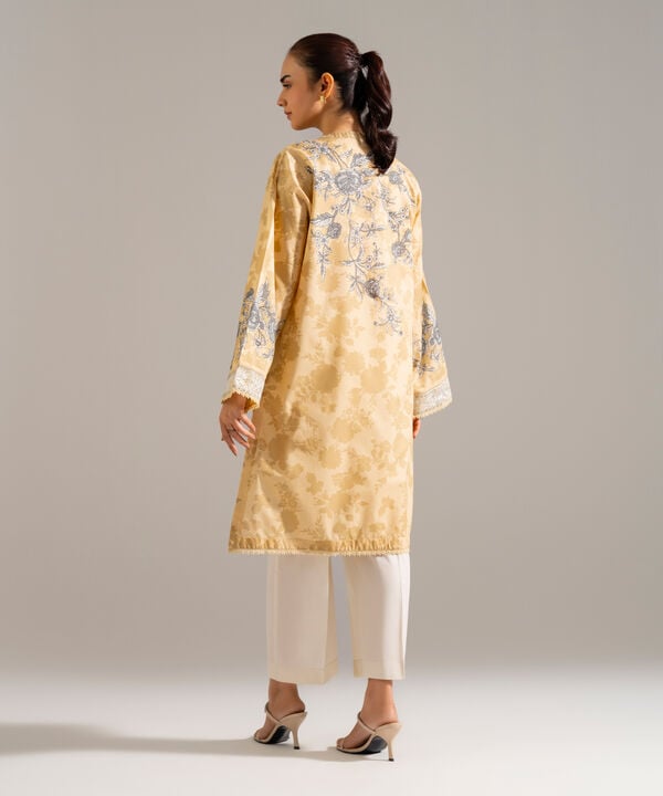 Embroidered Zari Lawn Shirt
