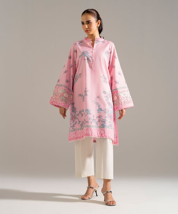 Embroidered Zari Lawn Shirt
