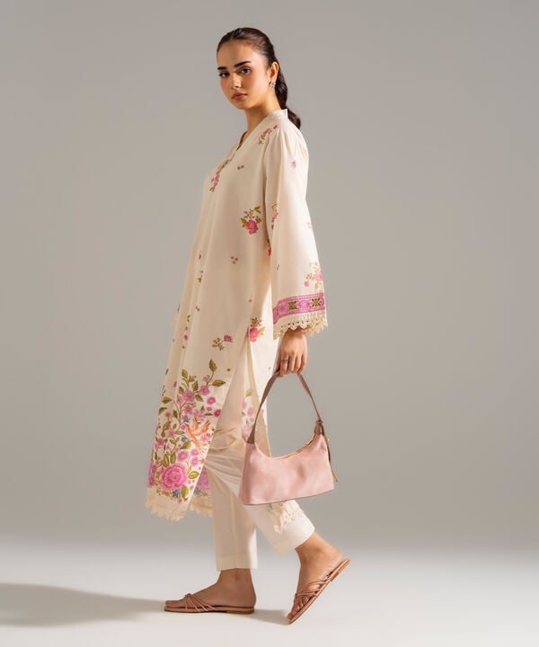 Embroidered Zari Lawn Shirt