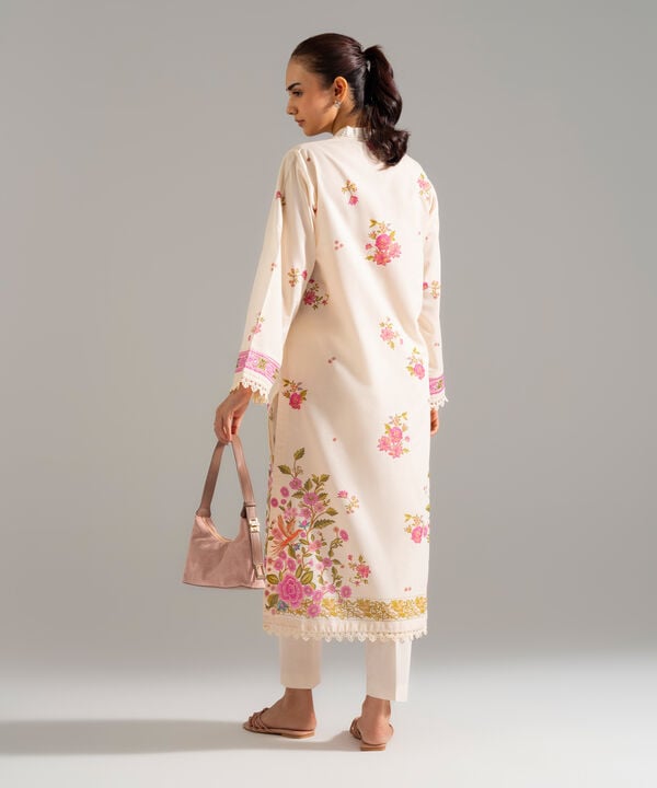 Embroidered Zari Lawn Shirt