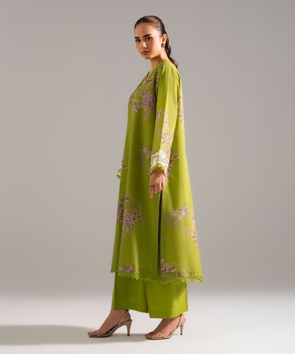 Embroidered Zari Lawn Shirt
