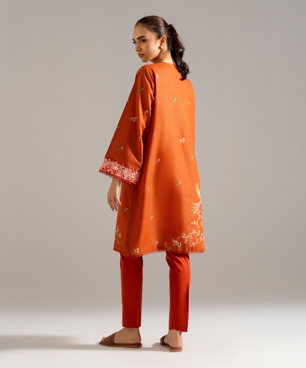Embroidered Zari Lawn Shirt