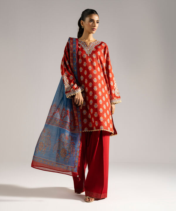 3 Piece - Embroidered Lawn Suit