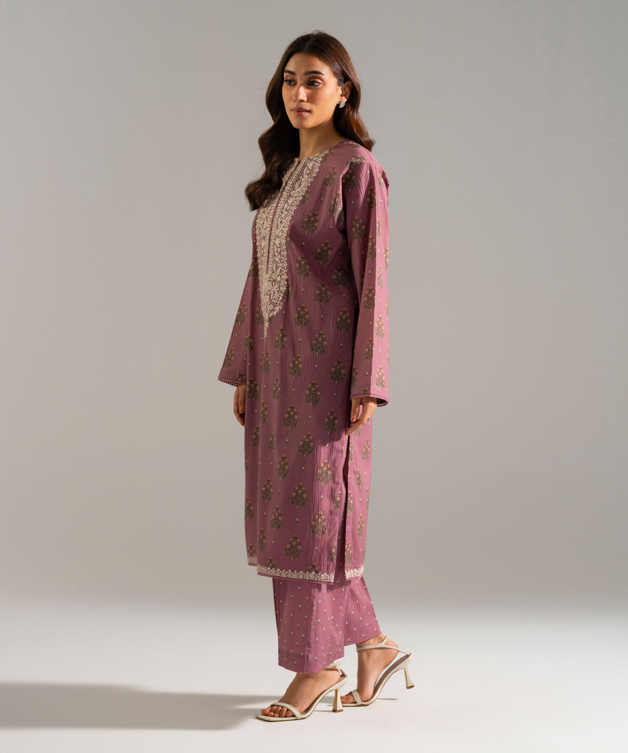 2 Piece - Embroidered Seersucker Suit PRW26SCWMV92