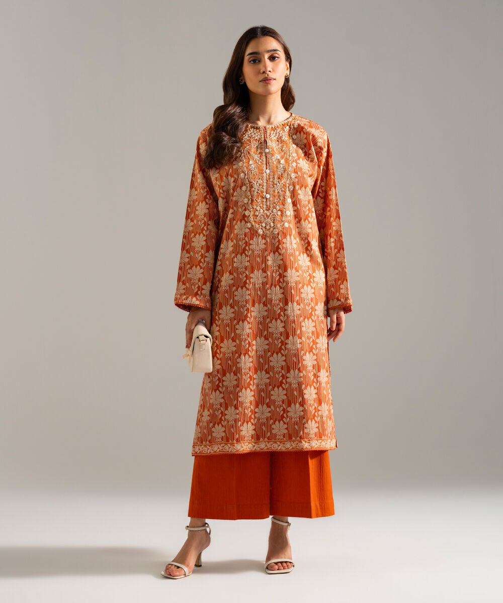 2 Piece - Embroidered Seersucker Suit PRW26SCWMV94