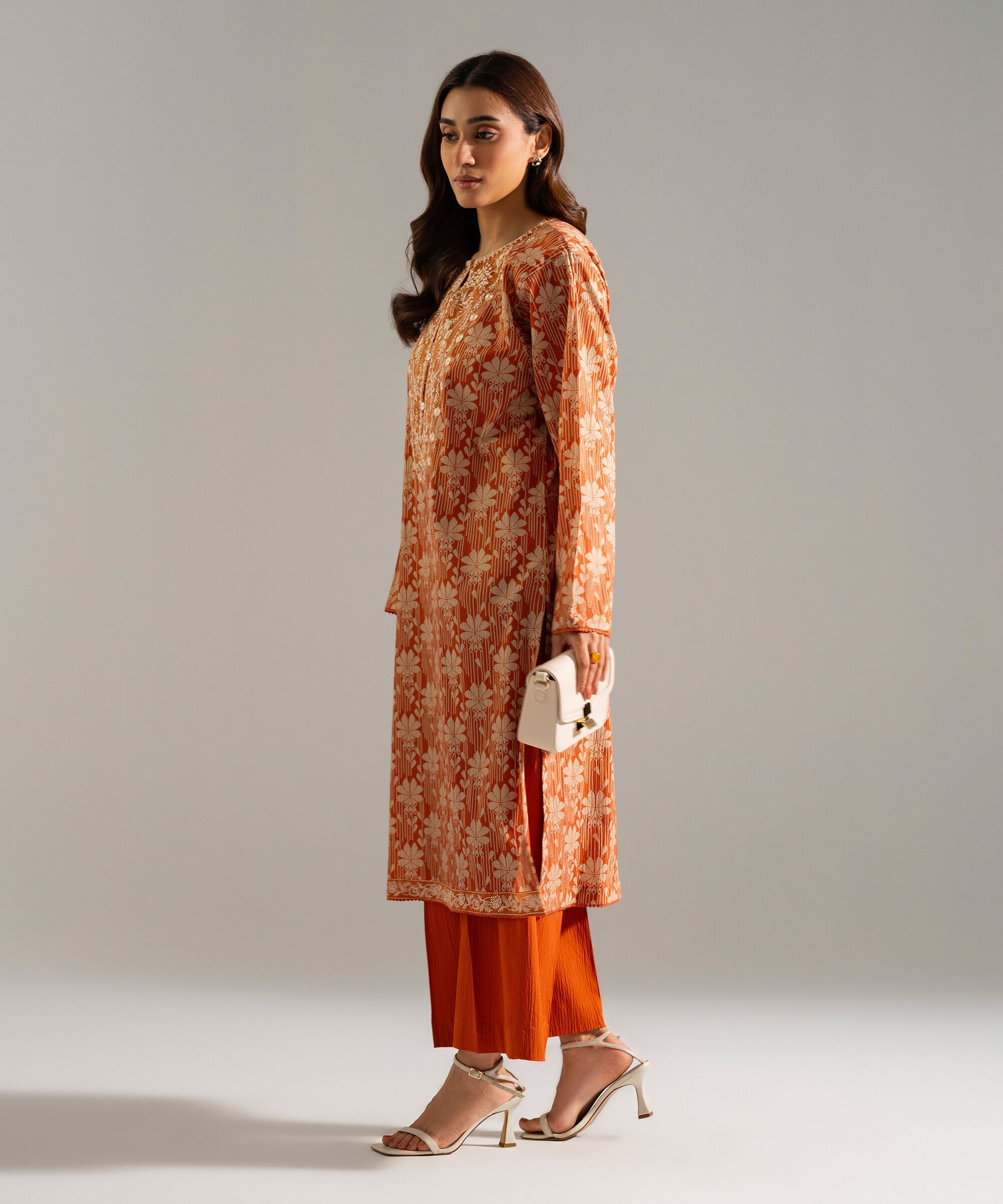 2 Piece - Embroidered Seersucker Suit PRW26SCWMV94