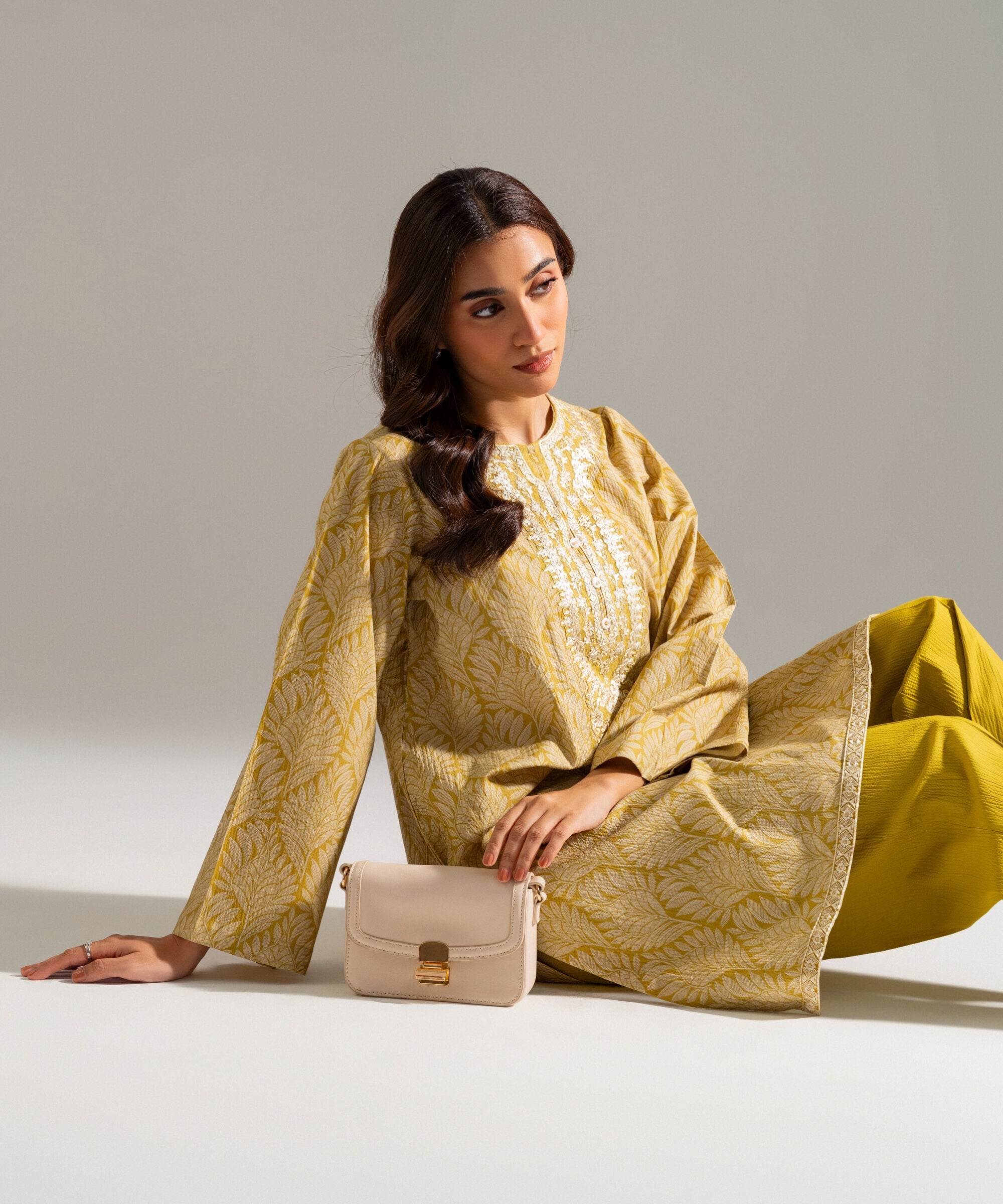 2 Piece - Embroidered Seersucker Suit PRW26SCWMV95