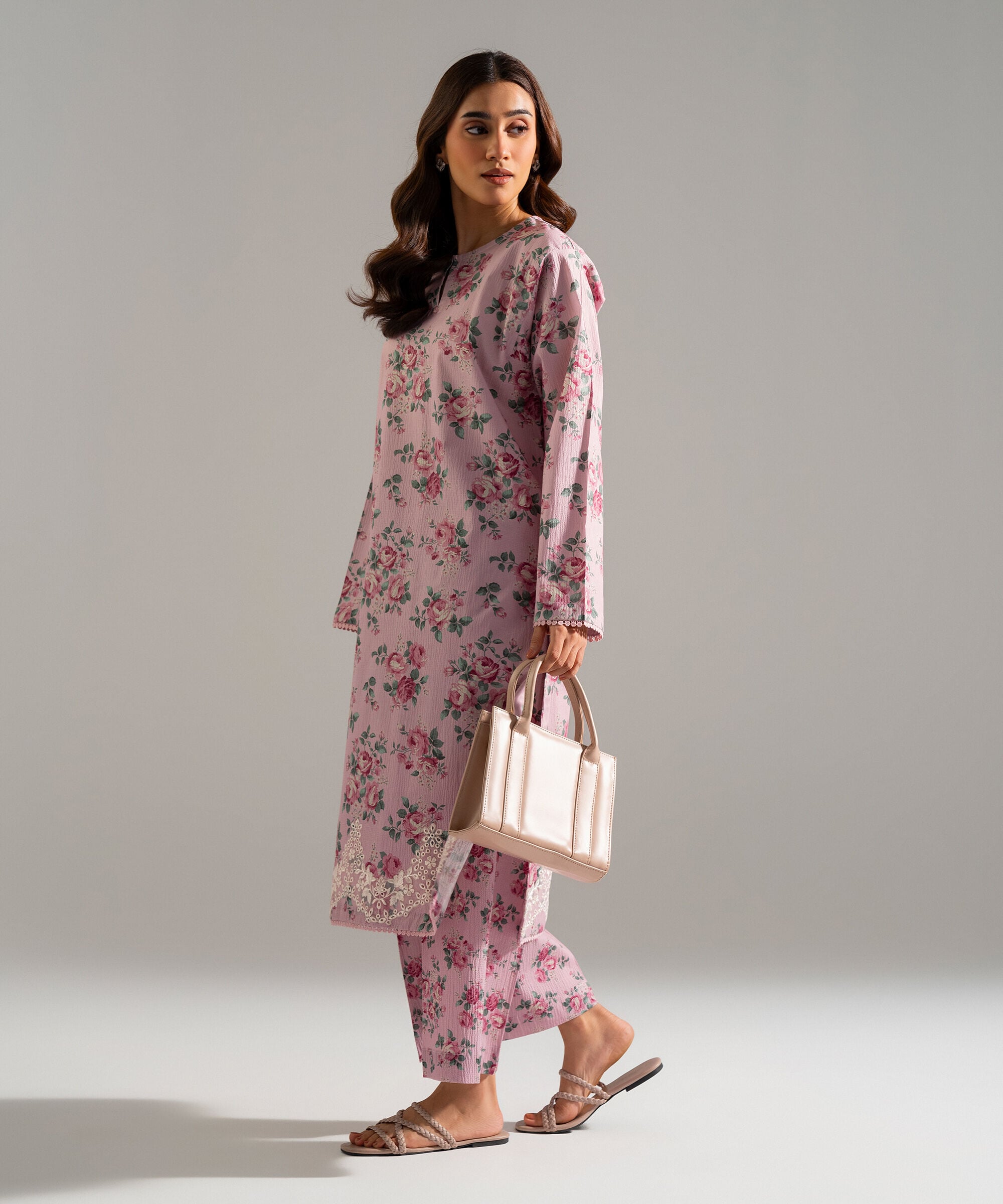 2 Piece - Embroidered Seersucker Suit PRW26SCWMV96