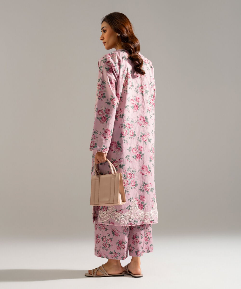 2 Piece - Embroidered Seersucker Suit PRW26SCWMV96
