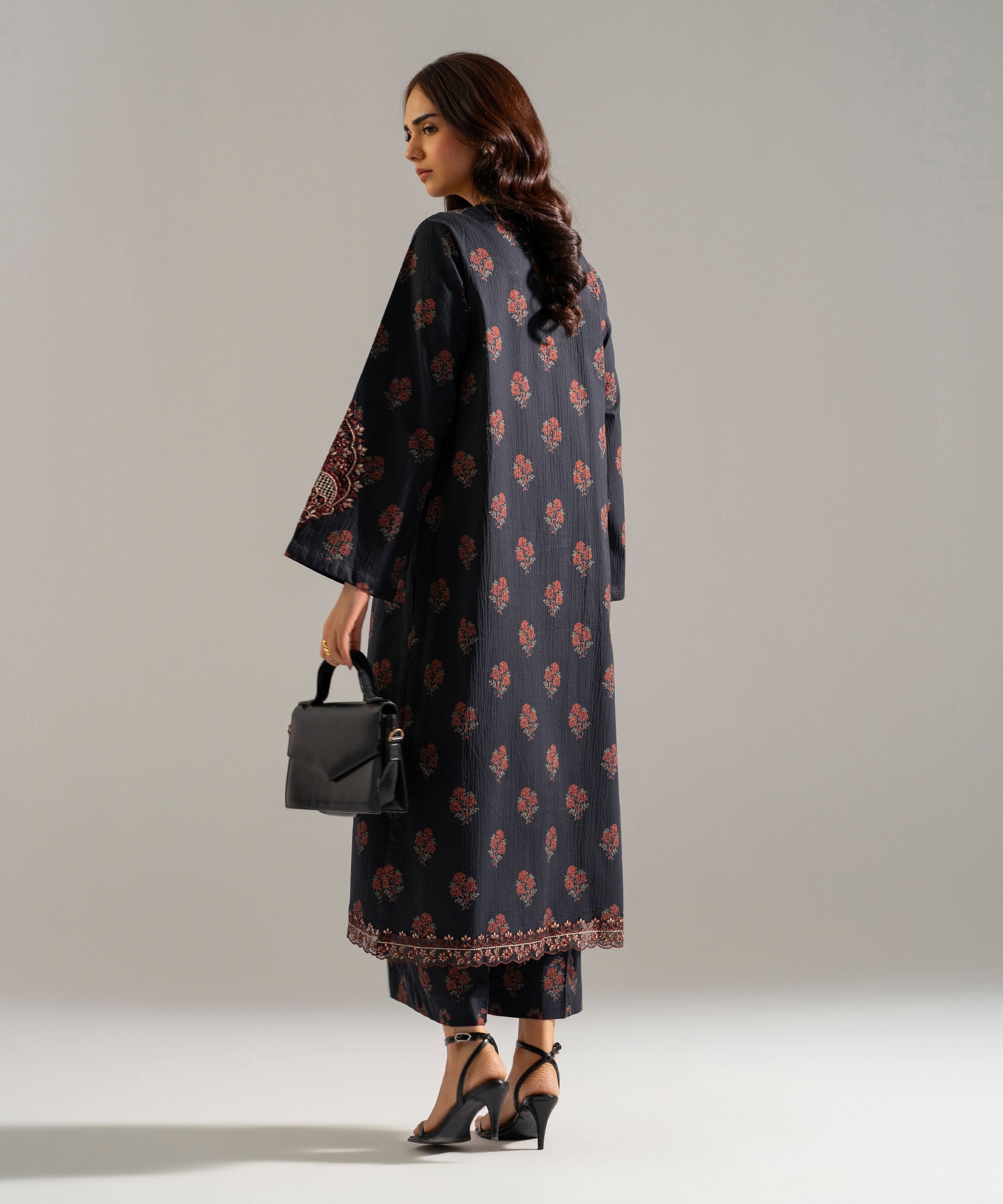 2 Piece - Embroidered Seersucker Suit PRW26SCWMV97