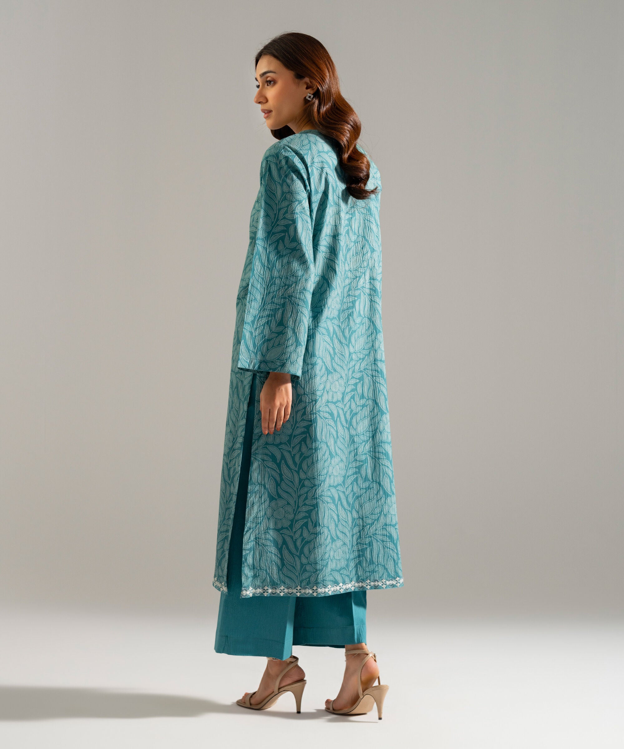 2 Piece - Embroidered Seersucker Suit PRW26SCWMV98
