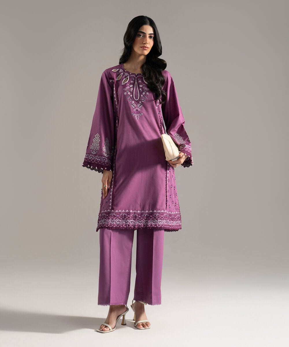 Embroidered Crosshatch Shirt PRW26SMV101S