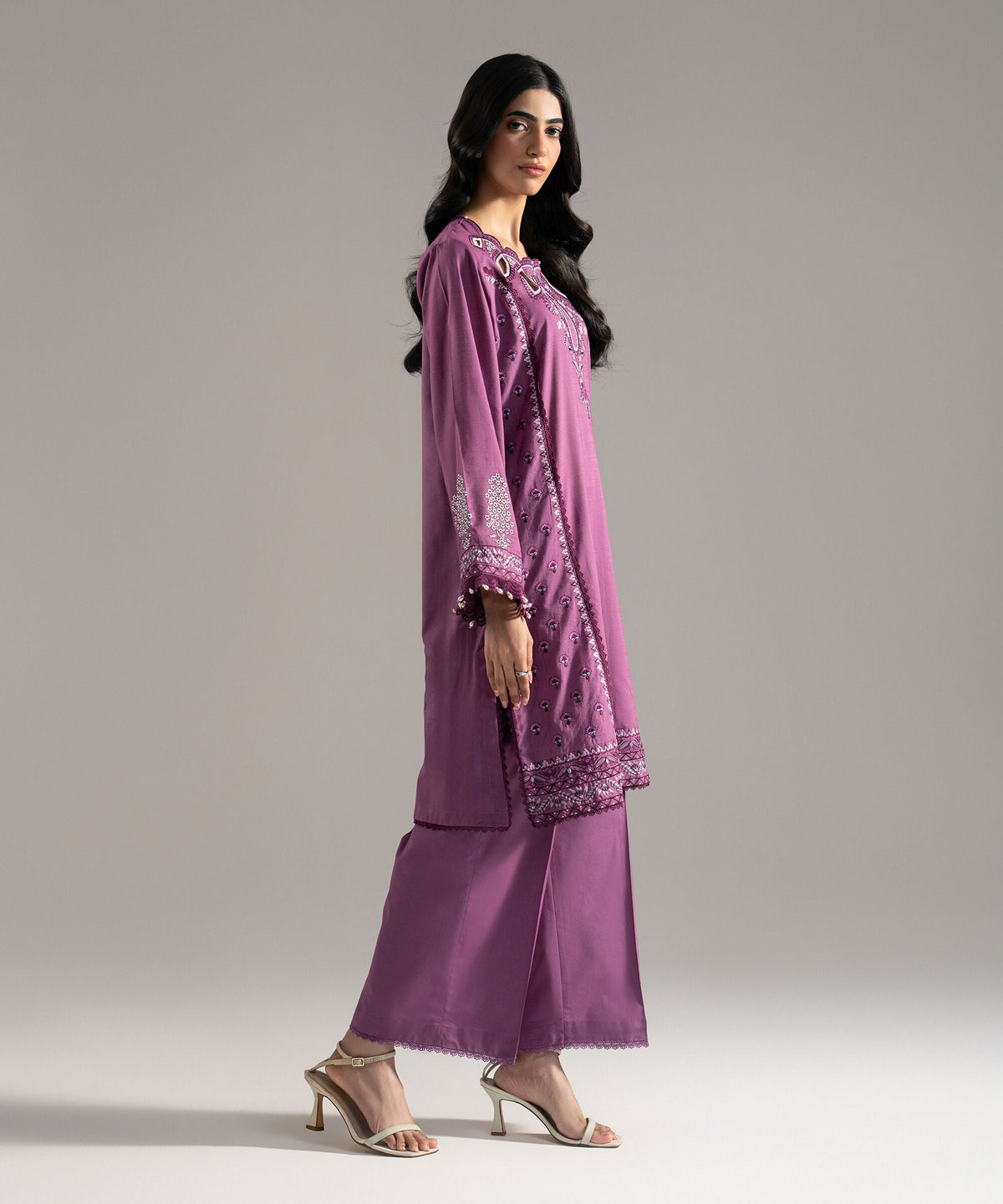 Embroidered Crosshatch Shirt PRW26SMV101S
