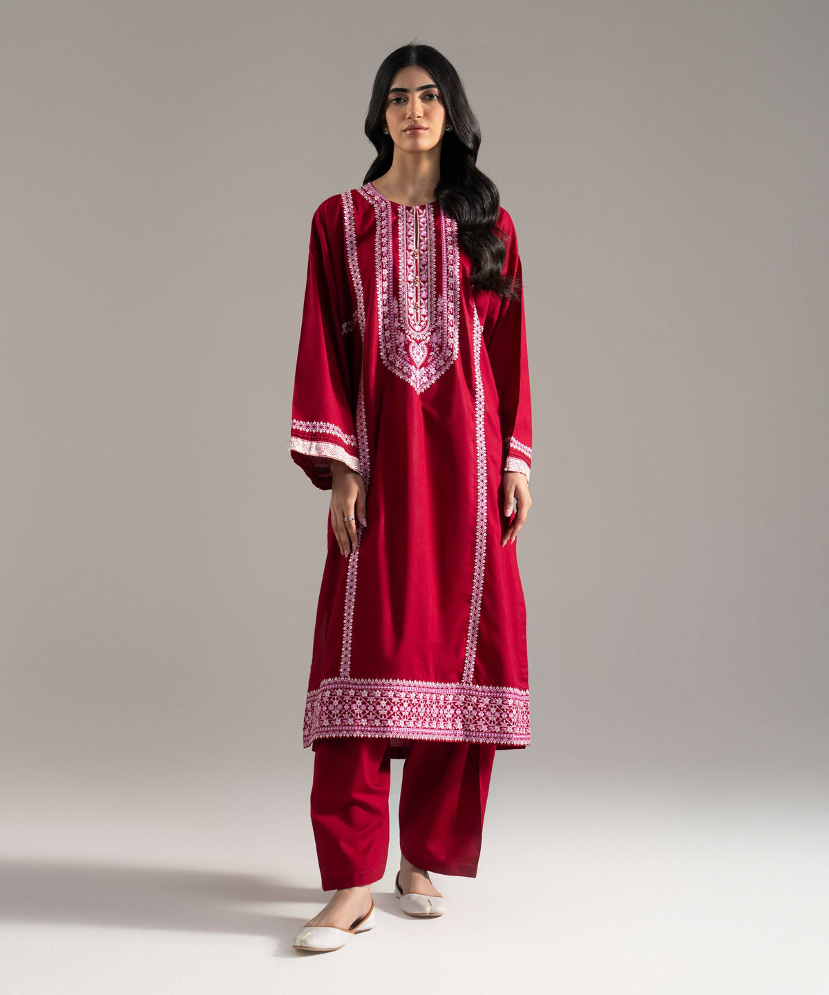 Embroidered Cambric Shirt PRW26SMV106S