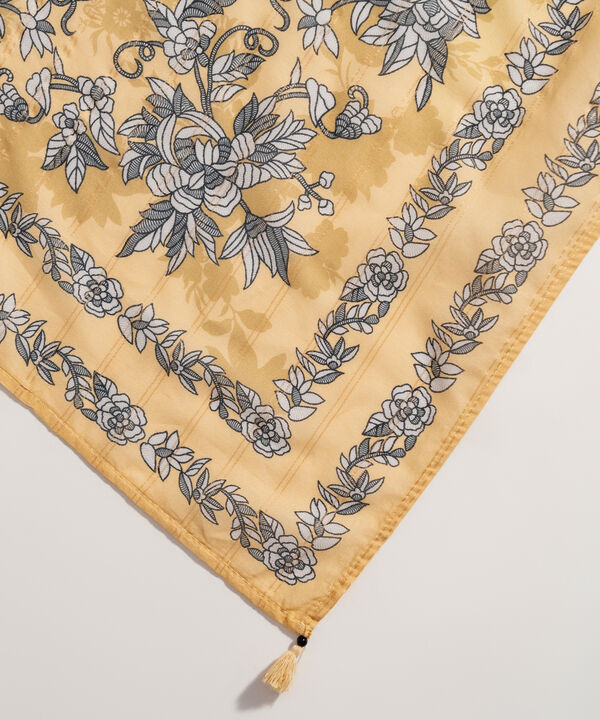 Printed Zari Voile Dupatta
