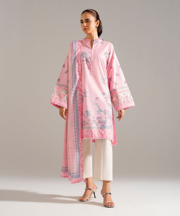Printed Zari Voile Dupatta