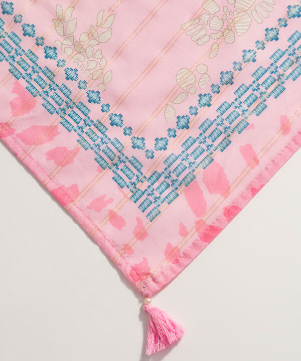 Printed Zari Voile Dupatta