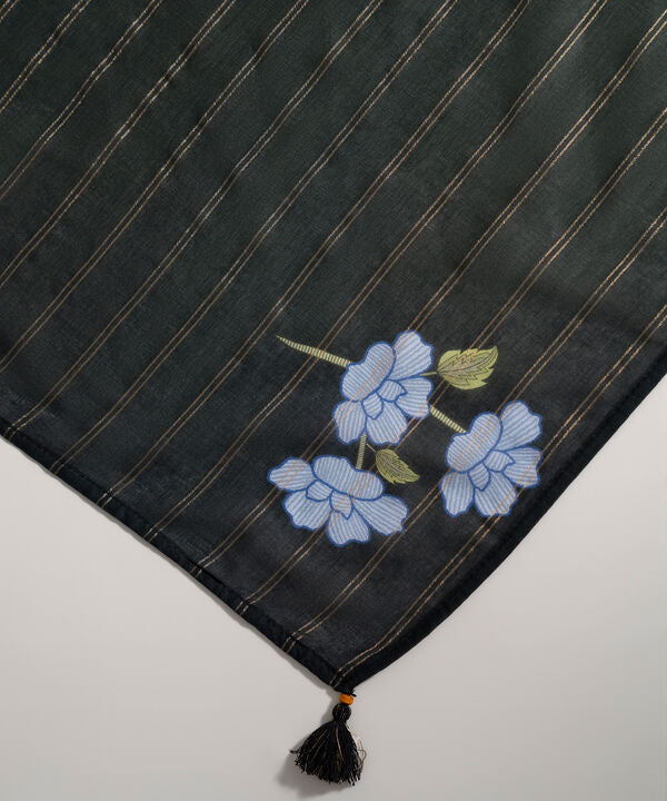 Printed Zari Voile Dupatta