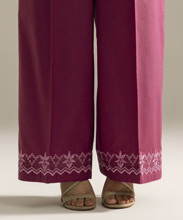 Embroidered Dobby Culottes