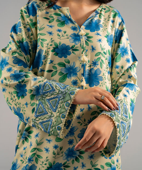 2 Piece - Embroidered Arabic Dobby Suit