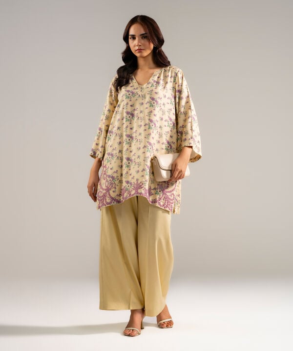 2 Piece - Embroidered Arabic Dobby Suit