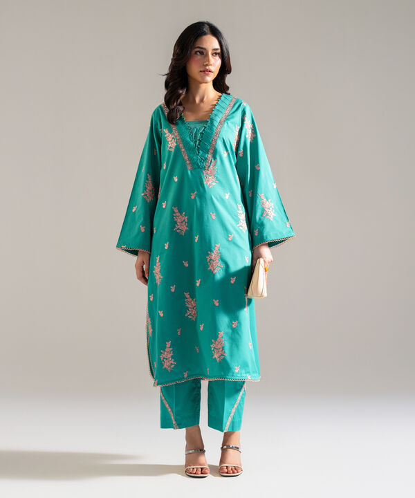 2 Piece - Embroidered Lawn Suit