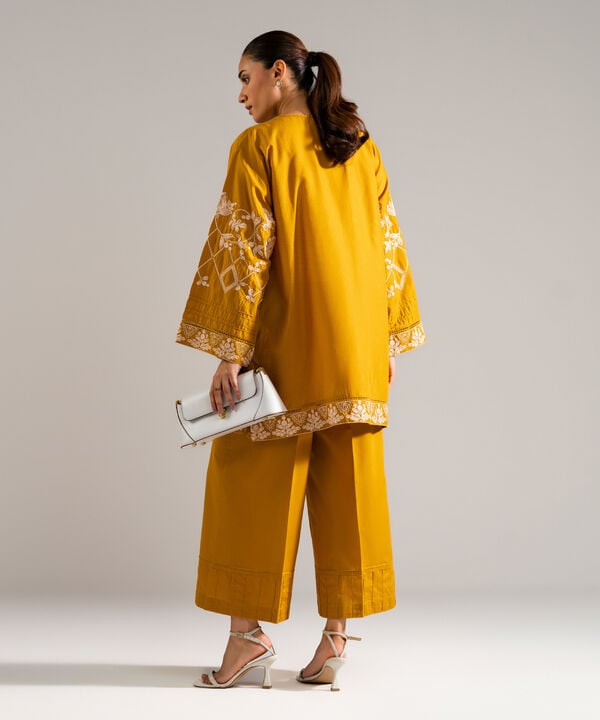 2 Piece - Embroidered Dobby Suit