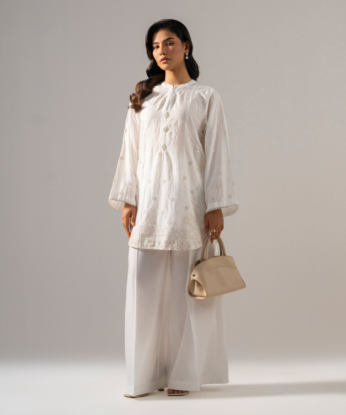 2 Piece - Embroidered Jacquard Suit PRW26STV1025