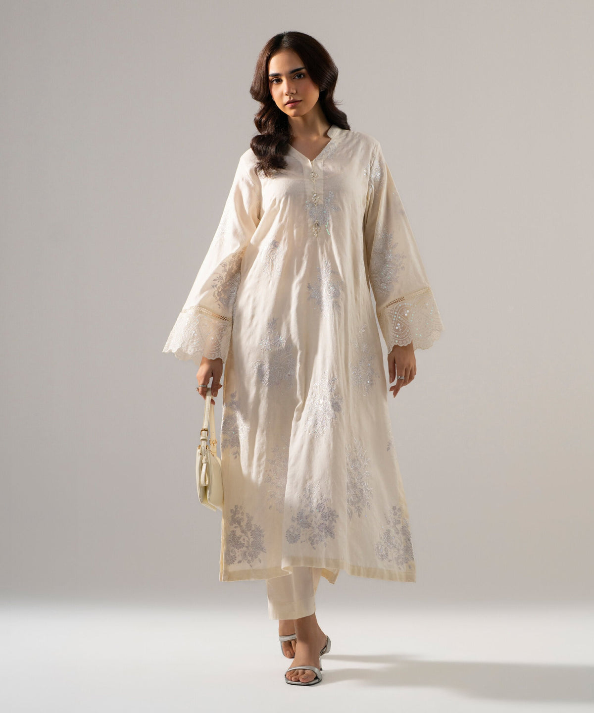 2 Piece - Embroidered Jacquard Suit PRW26STV1026