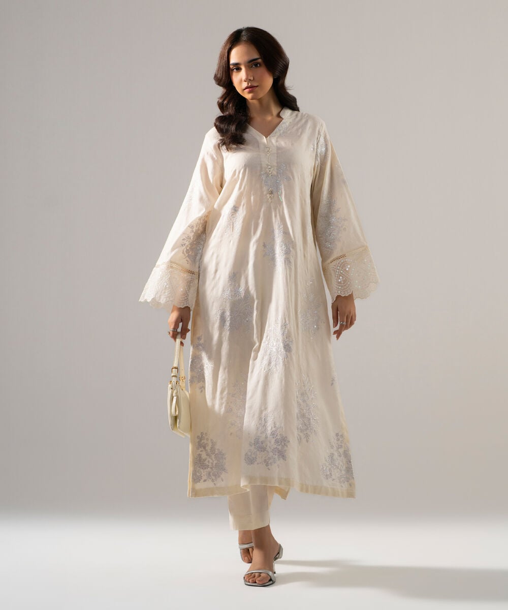 2 Piece - Embroidered Jacquard Suit PRW26STV1026