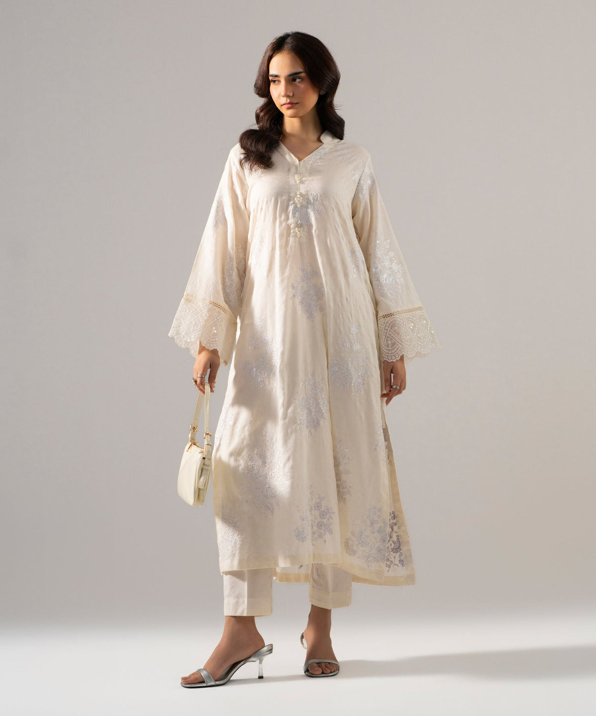 2 Piece - Embroidered Jacquard Suit PRW26STV1026