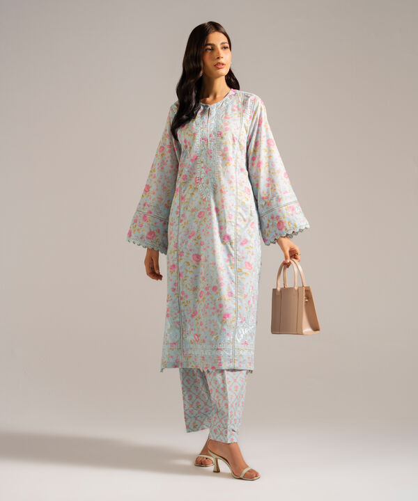 2 Piece - Embroidered Lawn Suit