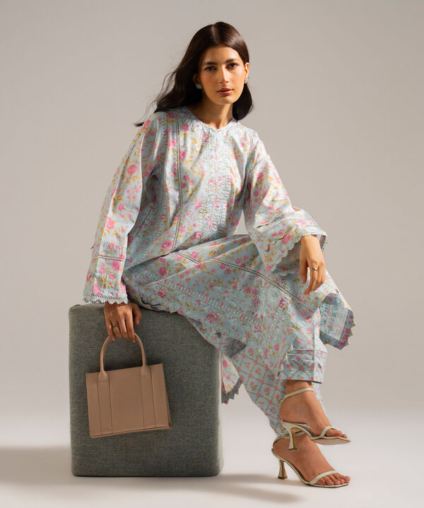 2 Piece - Embroidered Lawn Suit