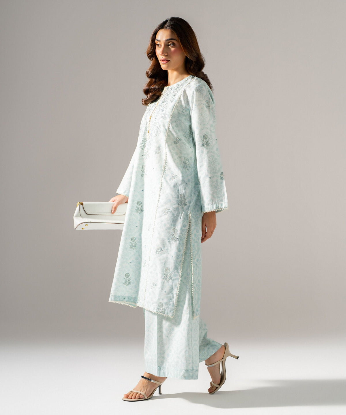 2 Piece - Embroidered Zari Cotton Suit PRW26SV1017S