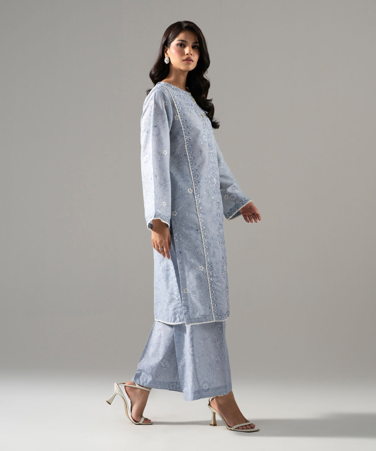 2 Piece - Embroidered Zari Cotton Suit PRW26SV1023S
