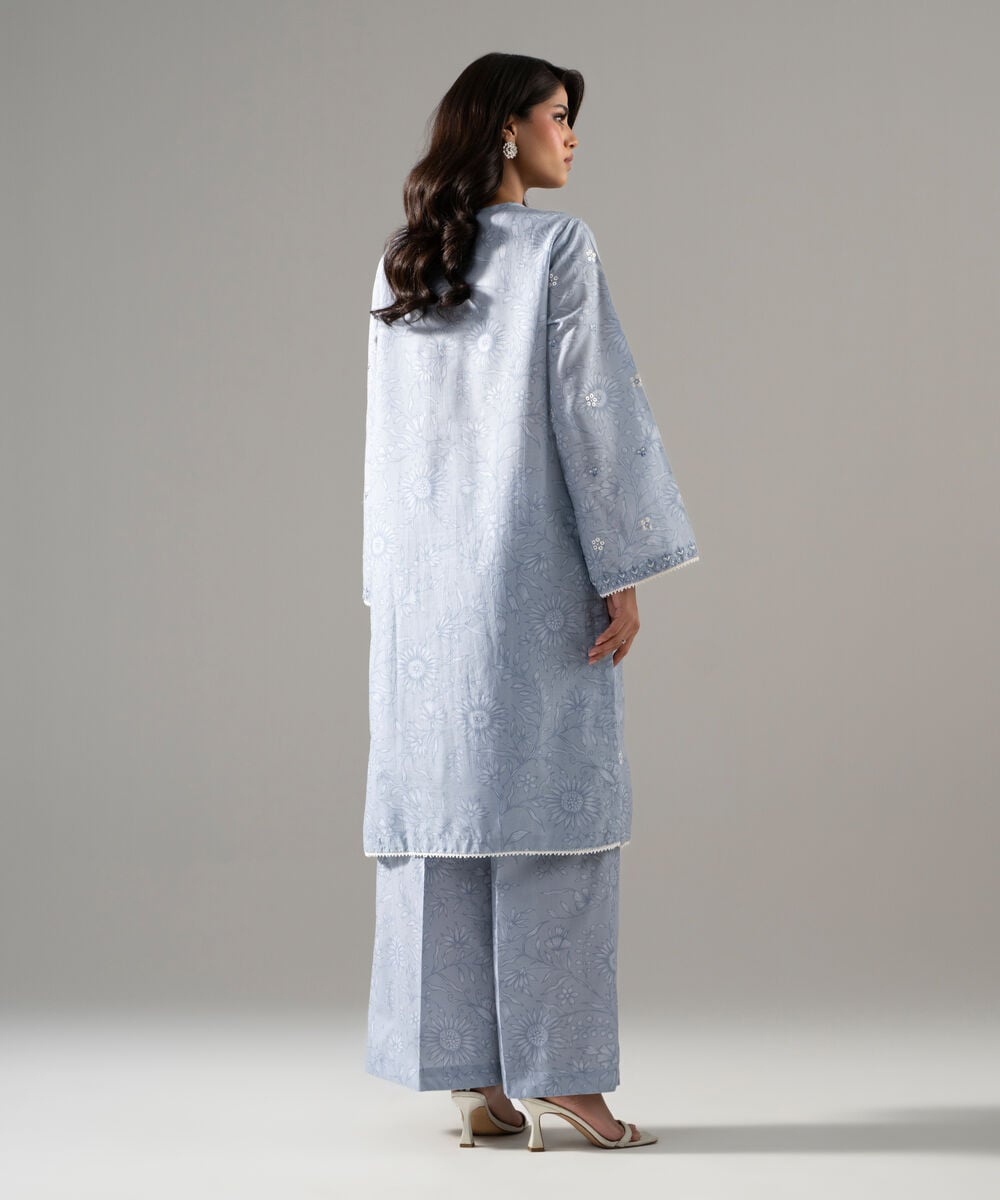 2 Piece - Embroidered Zari Cotton Suit PRW26SV1023S