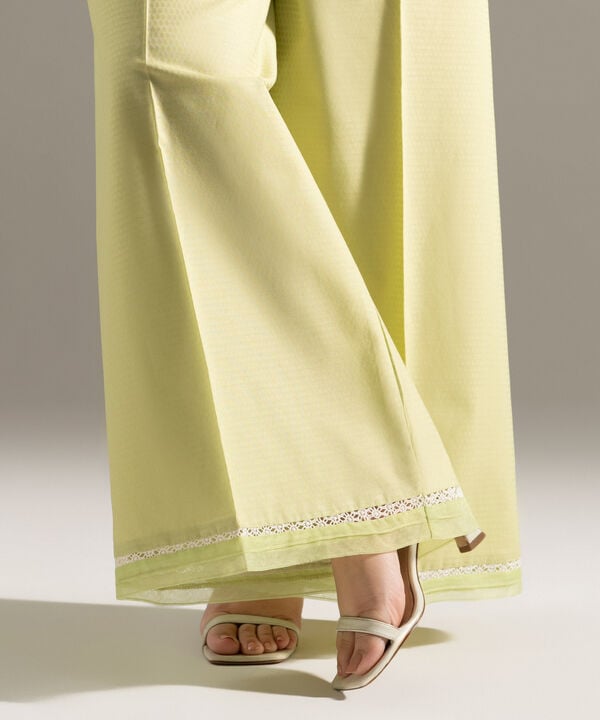 Solid Dobby Straight Pants