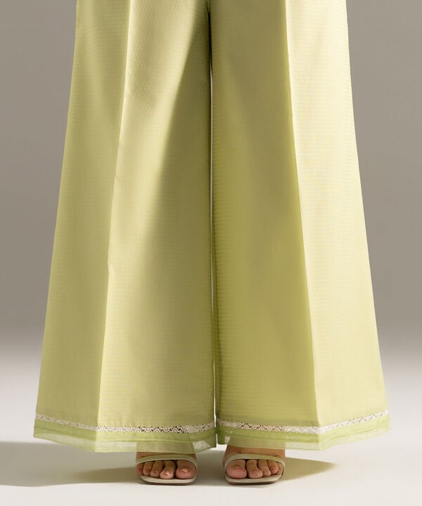 Solid Dobby Straight Pants