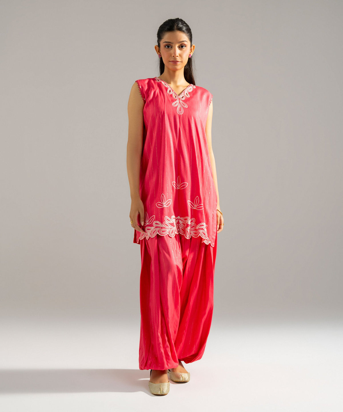 Embroidered Crepe Shirt PRW26WMV919S